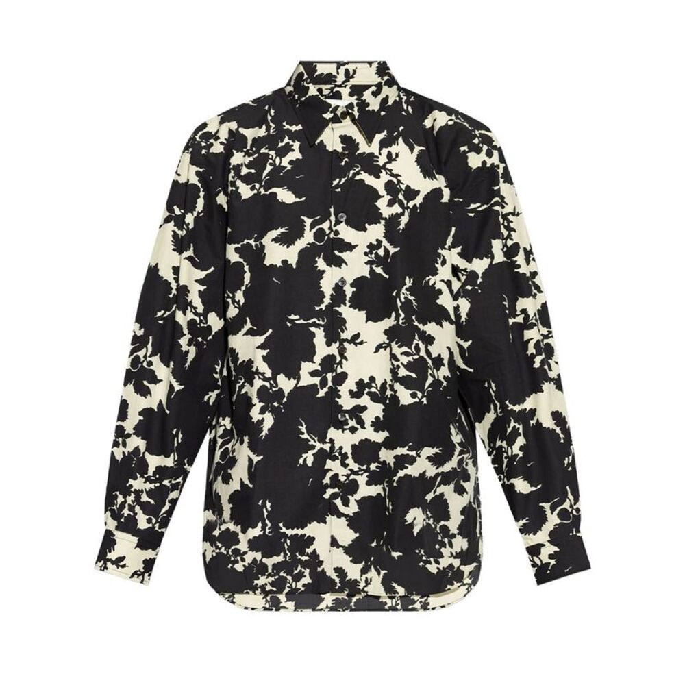 Dries Van Noten Men Croom Patterned Cotton Shirt